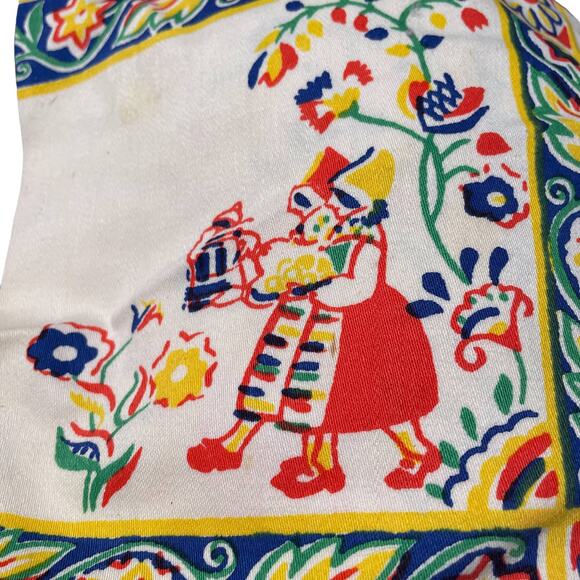 Vintage linen Set small runner 2 large napkins 4 small napkins Dutch - Picture 8 of 9